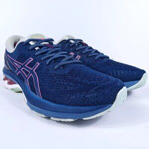 Asics Gel-Kayano 27 Womens 10 Stability Running Shoes Blue Pink 1012A649 Support